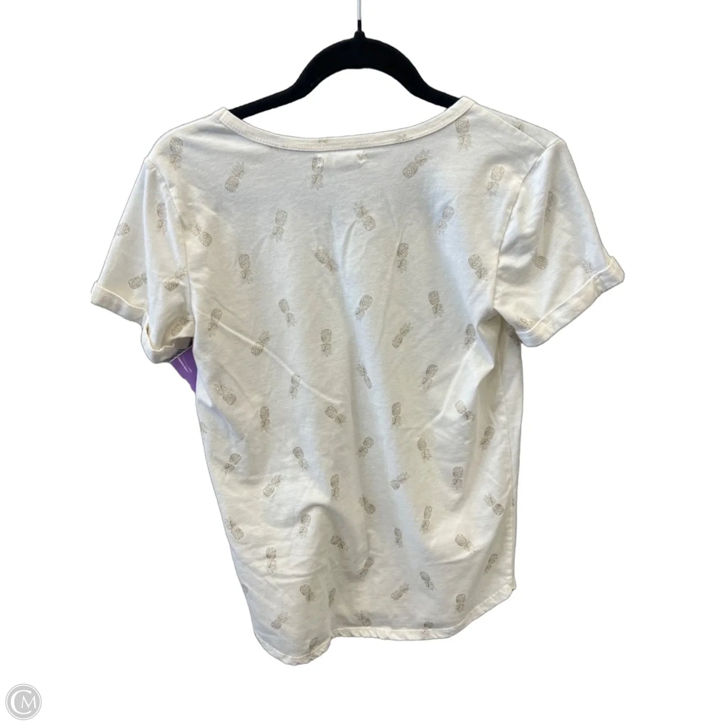 Top Short Sleeve By Maurices In Cream, Size: Xs