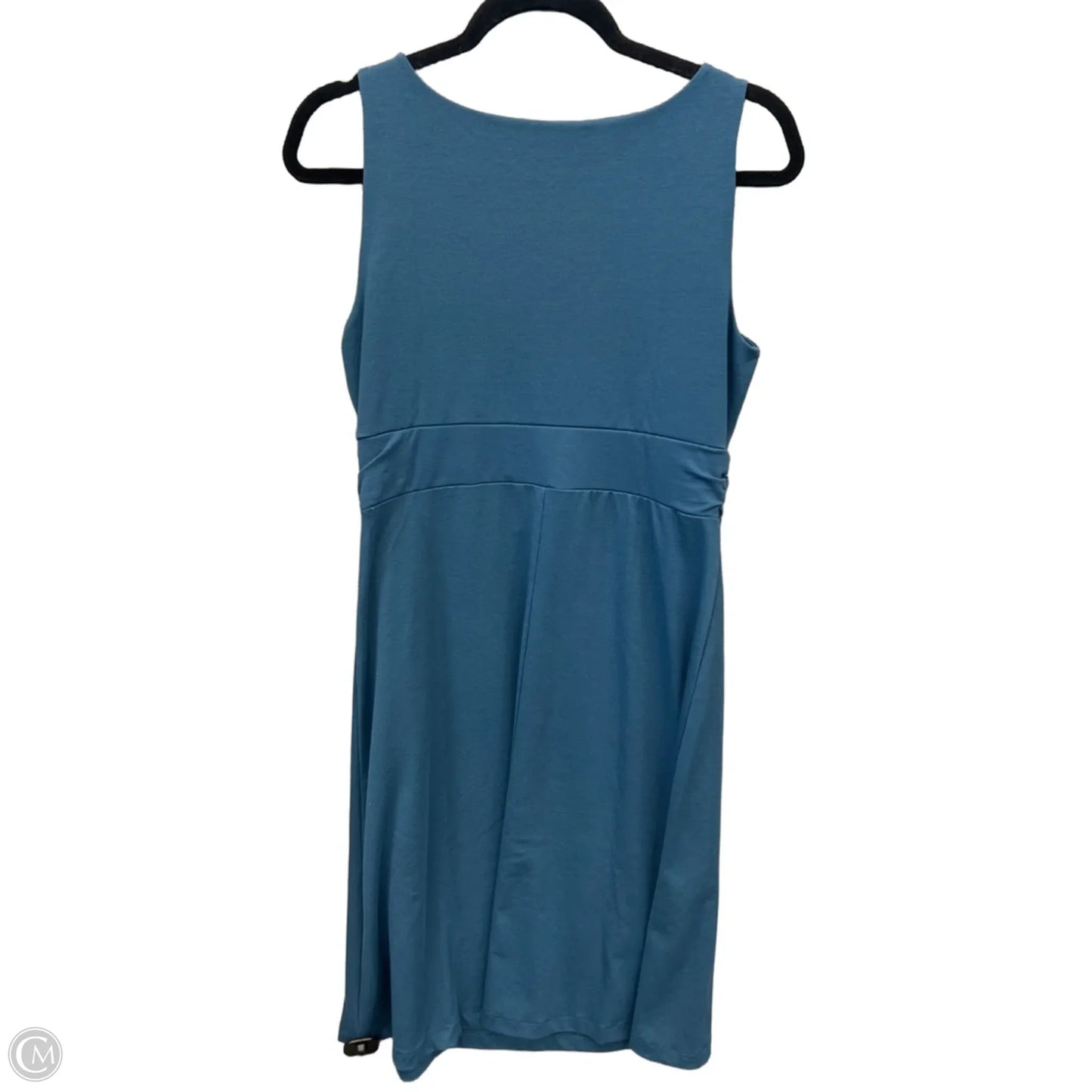 Dress Casual Midi By Eddie Bauer In Blue, Size: M