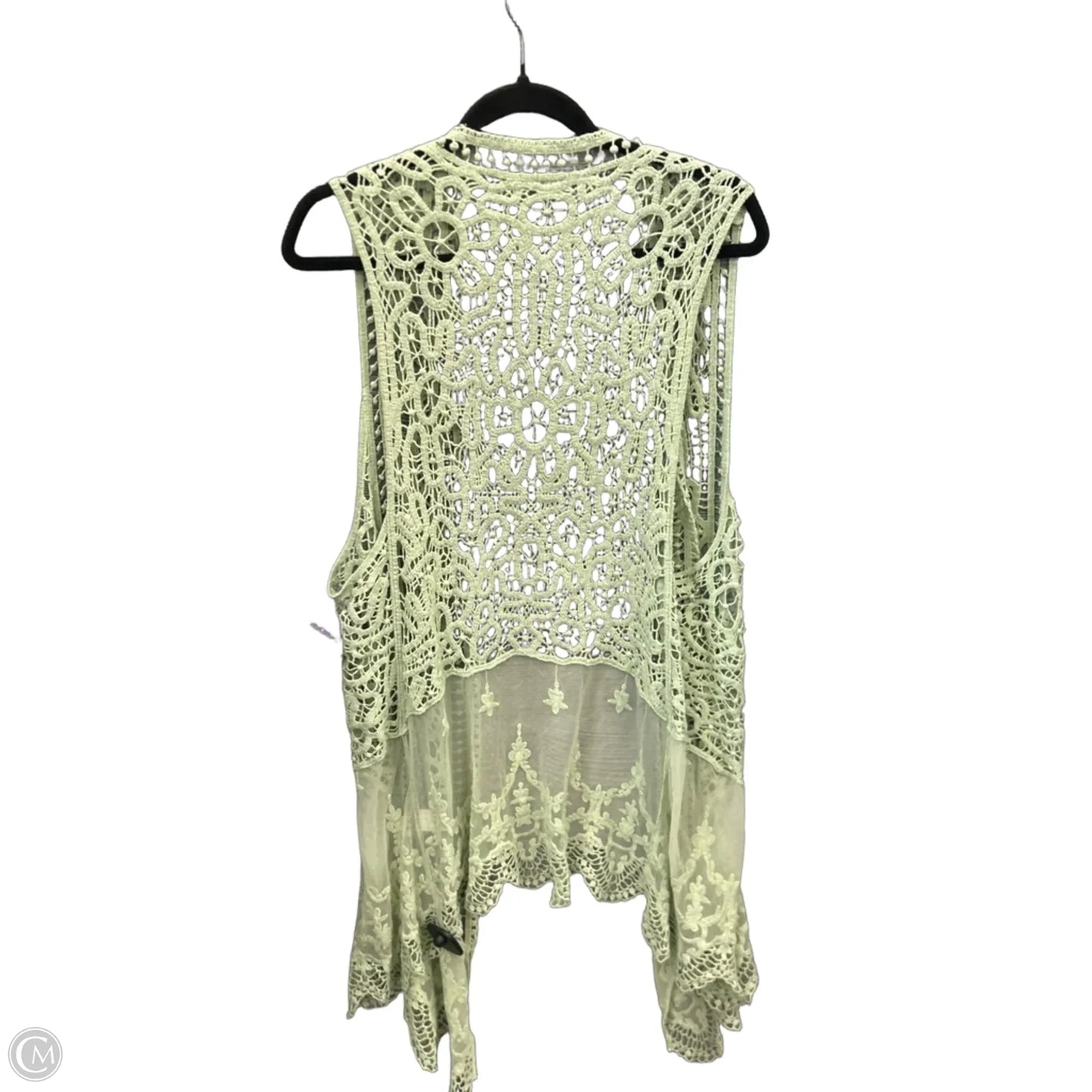 Vest Sweater By Ultra Flirt In Green, Size: S