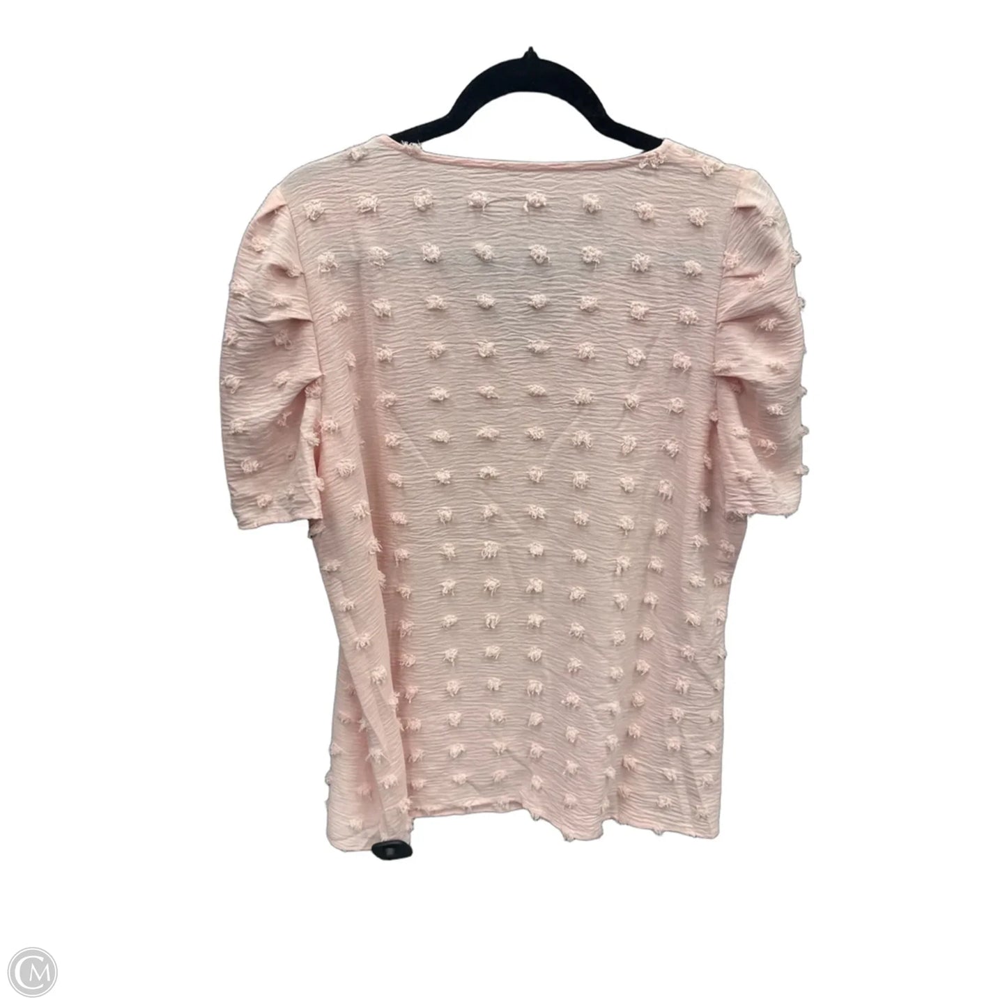 Top Short Sleeve By Clothes Mentor In Pink, Size: L