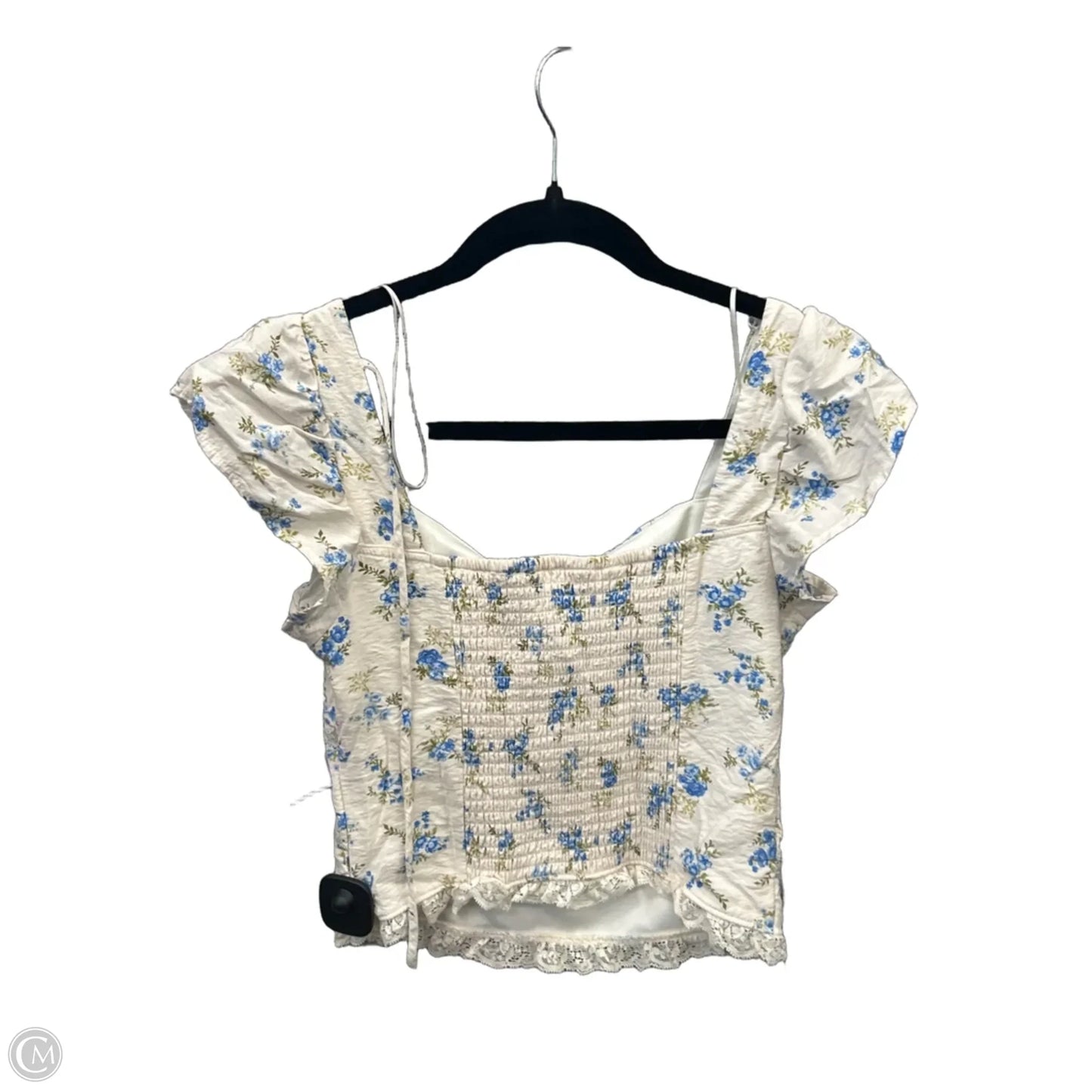 Top Short Sleeve By Kirious In Cream, Size: S