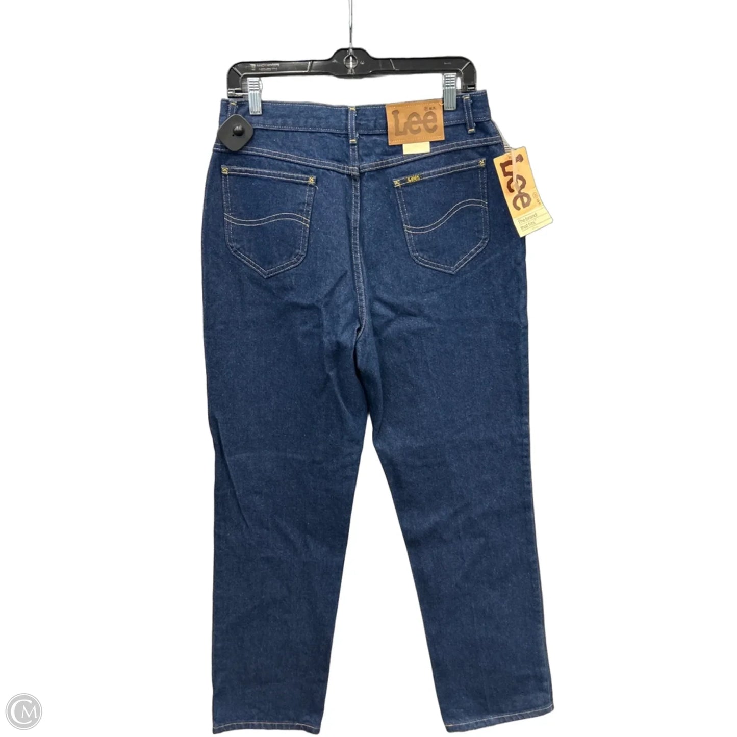 Jeans Straight By Lee In Blue Denim, Size: 16