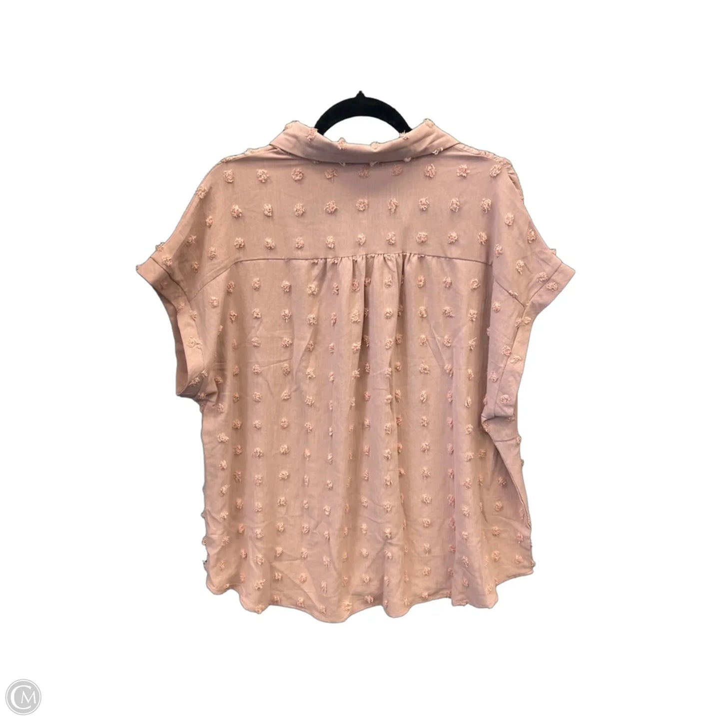 Top Short Sleeve By Clothes Mentor In Pink, Size: Xxl