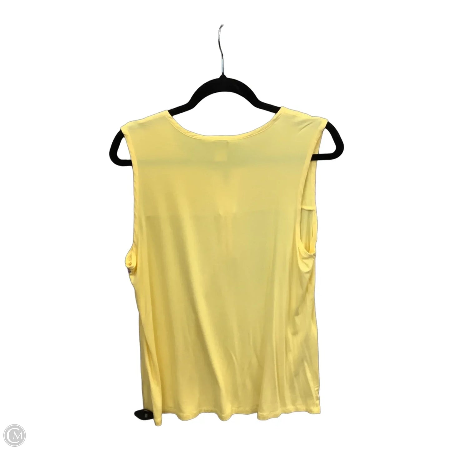 Top Sleeveless By Liz Claiborne In Yellow, Size: L