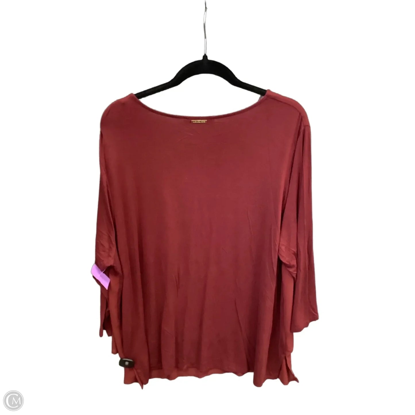 Top Long Sleeve By Michael By Michael Kors In Red, Size: 3x