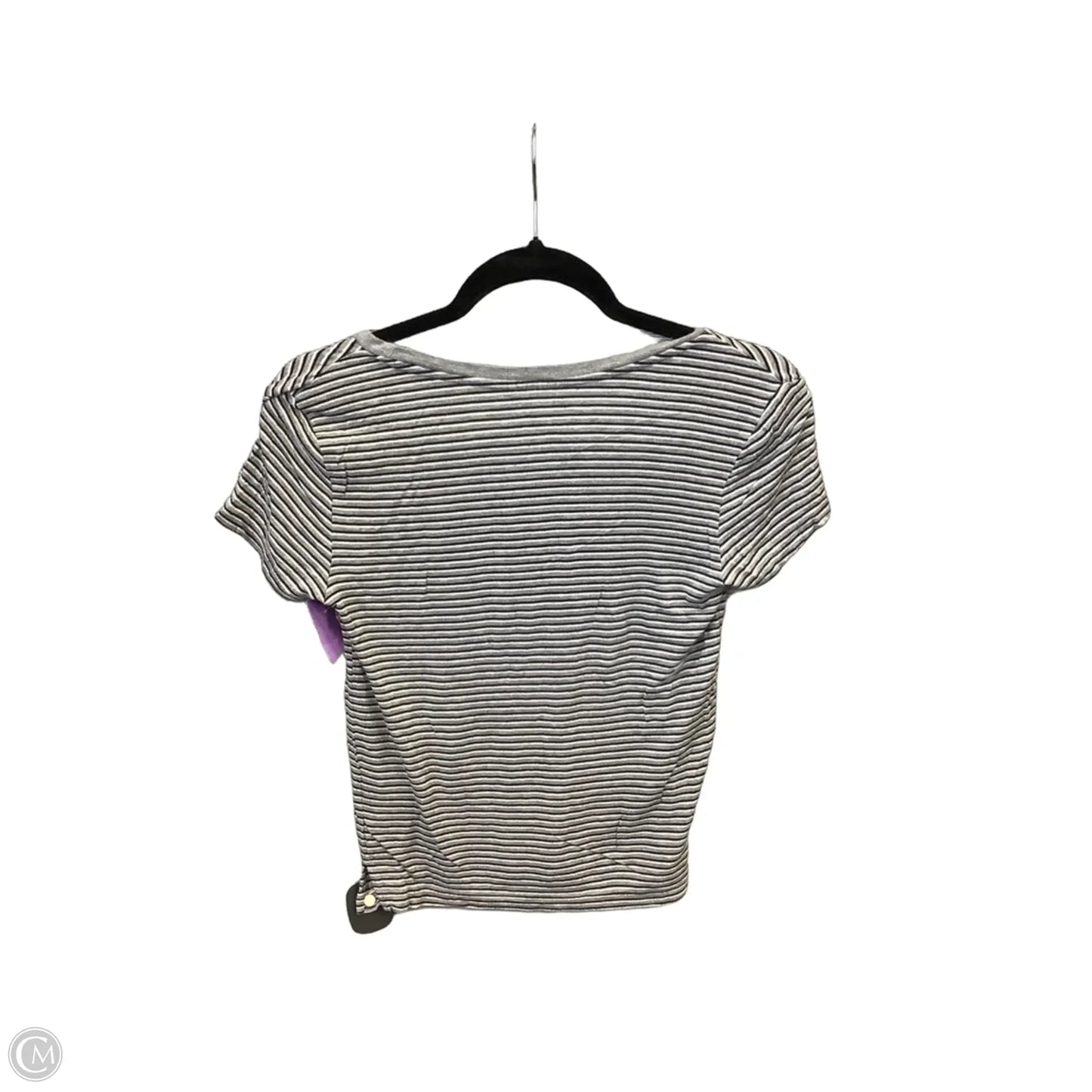 Top Short Sleeve By American Eagle In Striped Pattern, Size: Xs