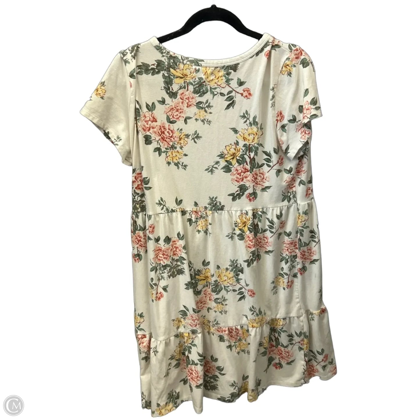 Dress Casual Midi By Maurices In Cream, Size: Xl