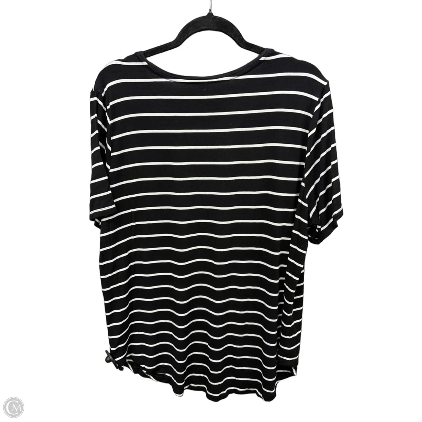 Top Short Sleeve Basic By Old Navy In Striped Pattern, Size: Xxl