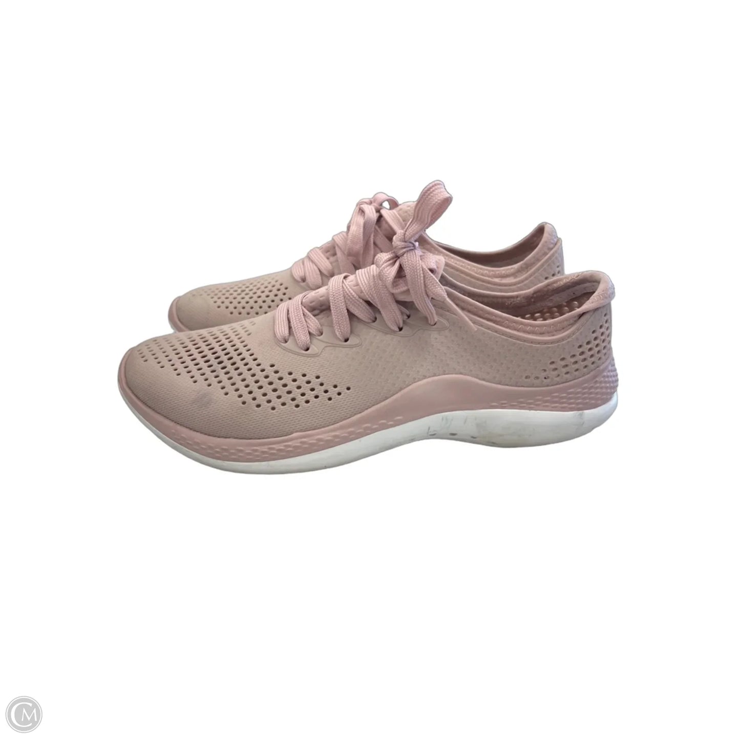 Shoes Athletic By Crocs In Pink, Size: 10