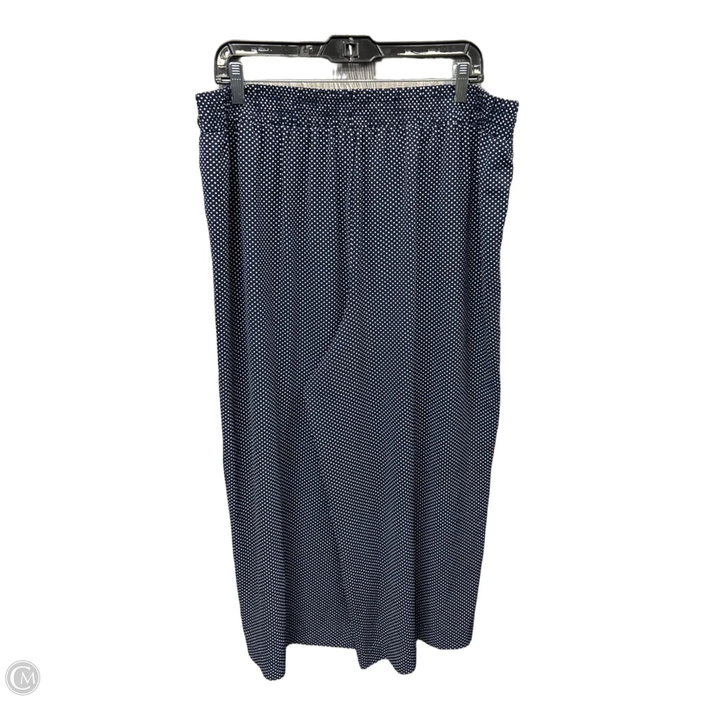 Pants Wide Leg By Adrianna Papell In Blue & White, Size: 14