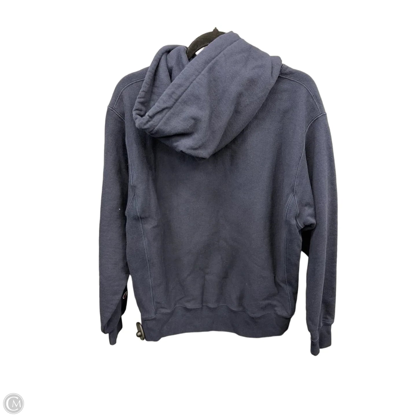 Athletic Sweatshirt Hoodie By Champion In Navy, Size: M