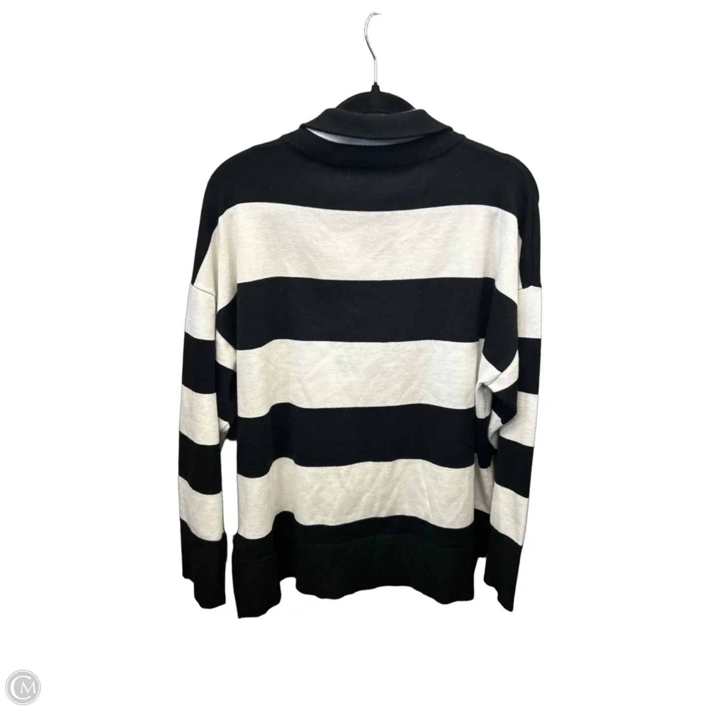 Sweater By Clothes Mentor In Striped Pattern, Size: M