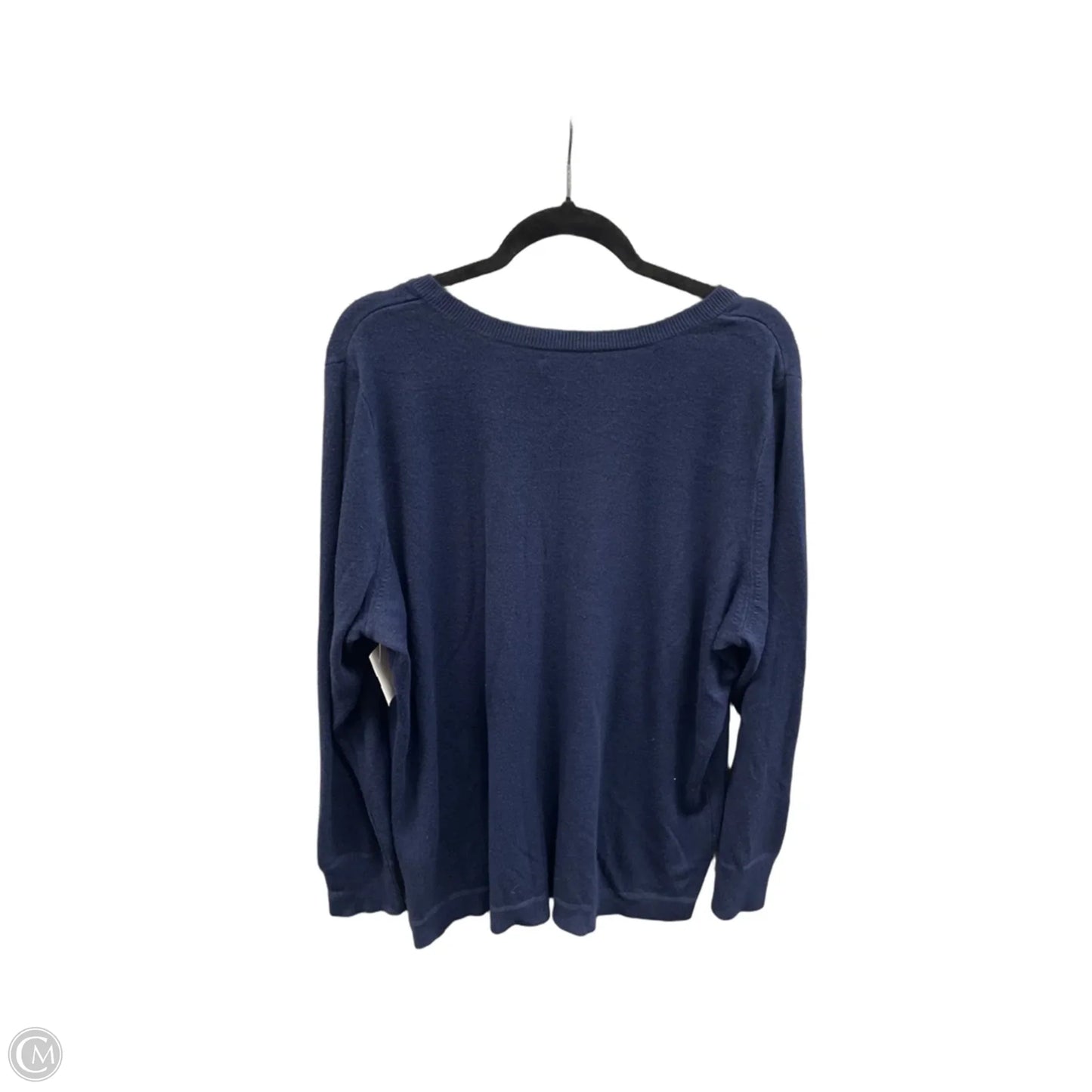 Sweater By Croft And Barrow In Navy, Size: 2x