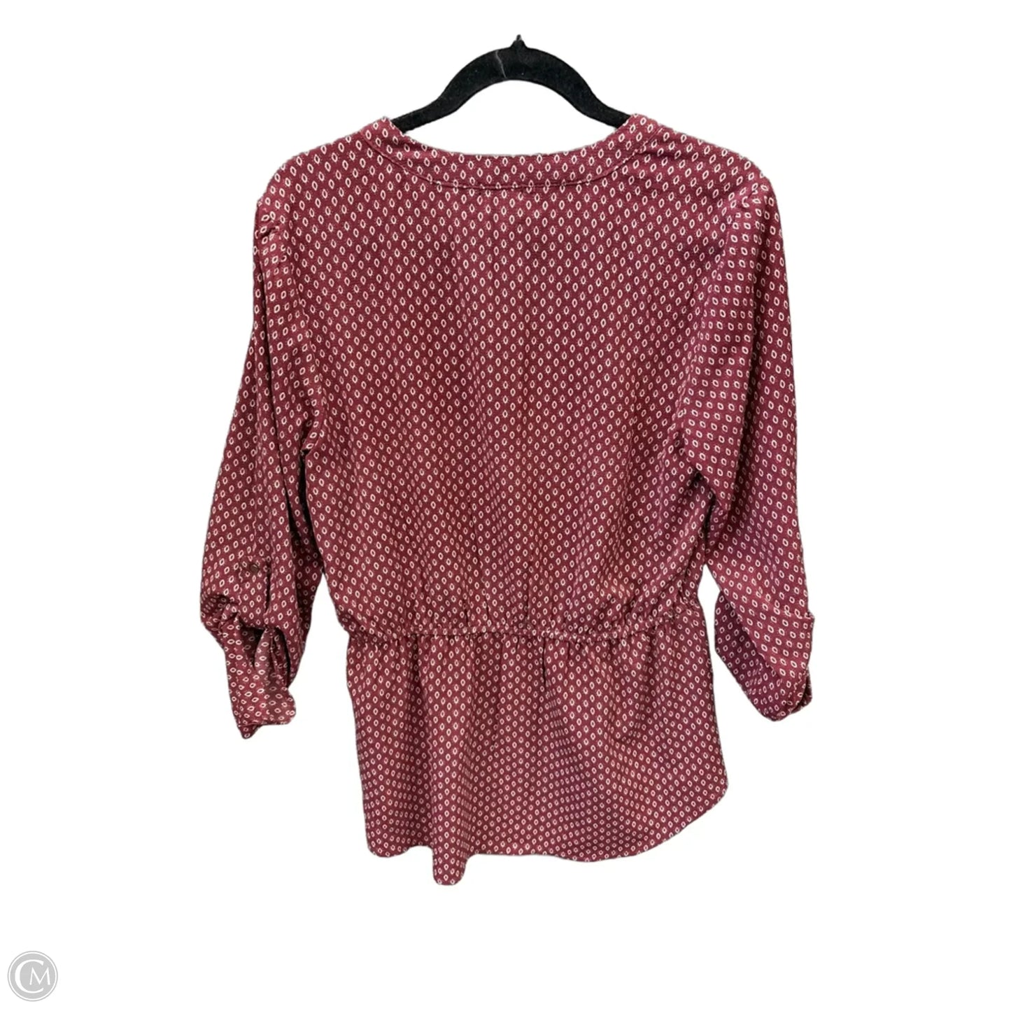 Top 3/4 Sleeve By Buckle Black In Red, Size: L