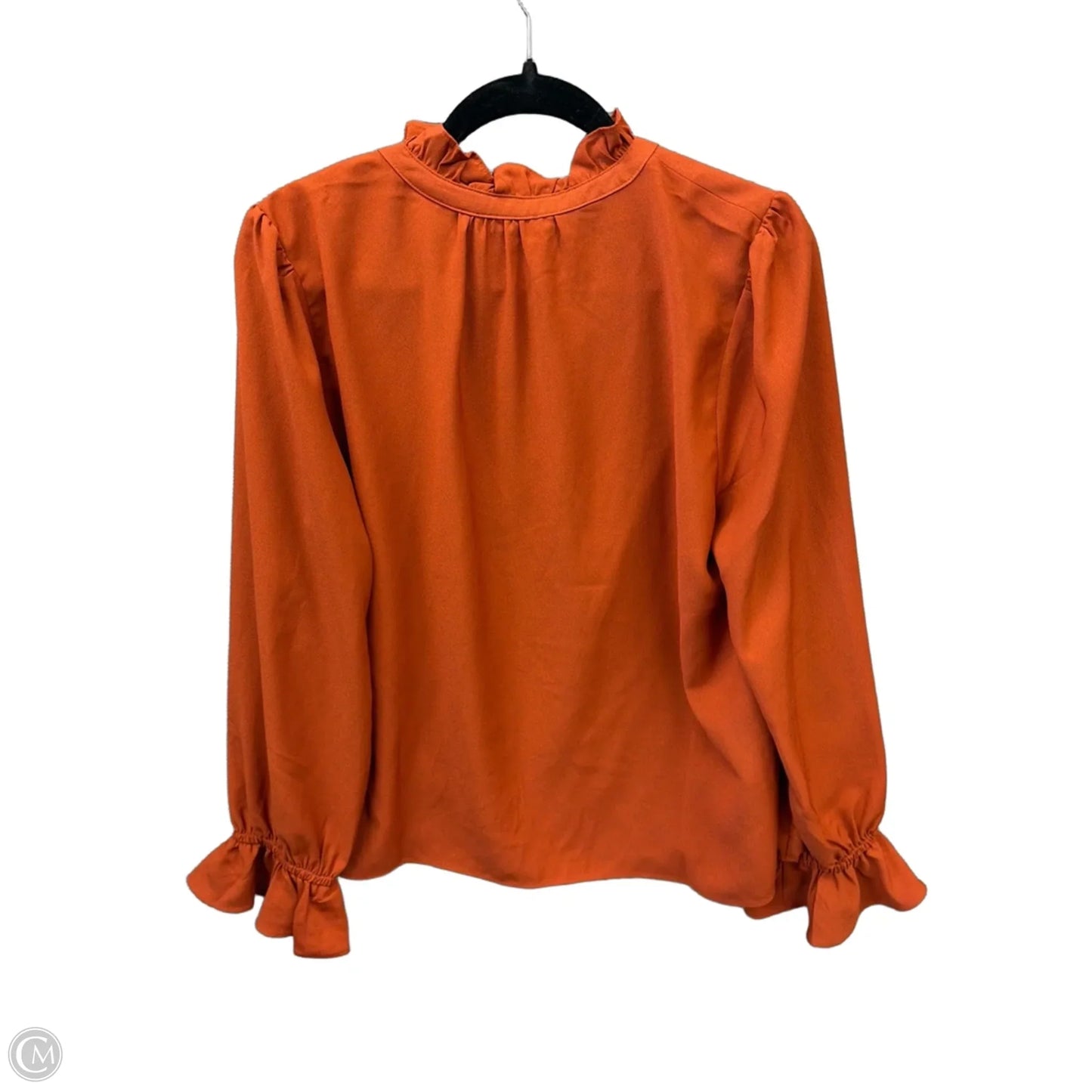 Blouse Long Sleeve By J. Crew In Orange, Size: L