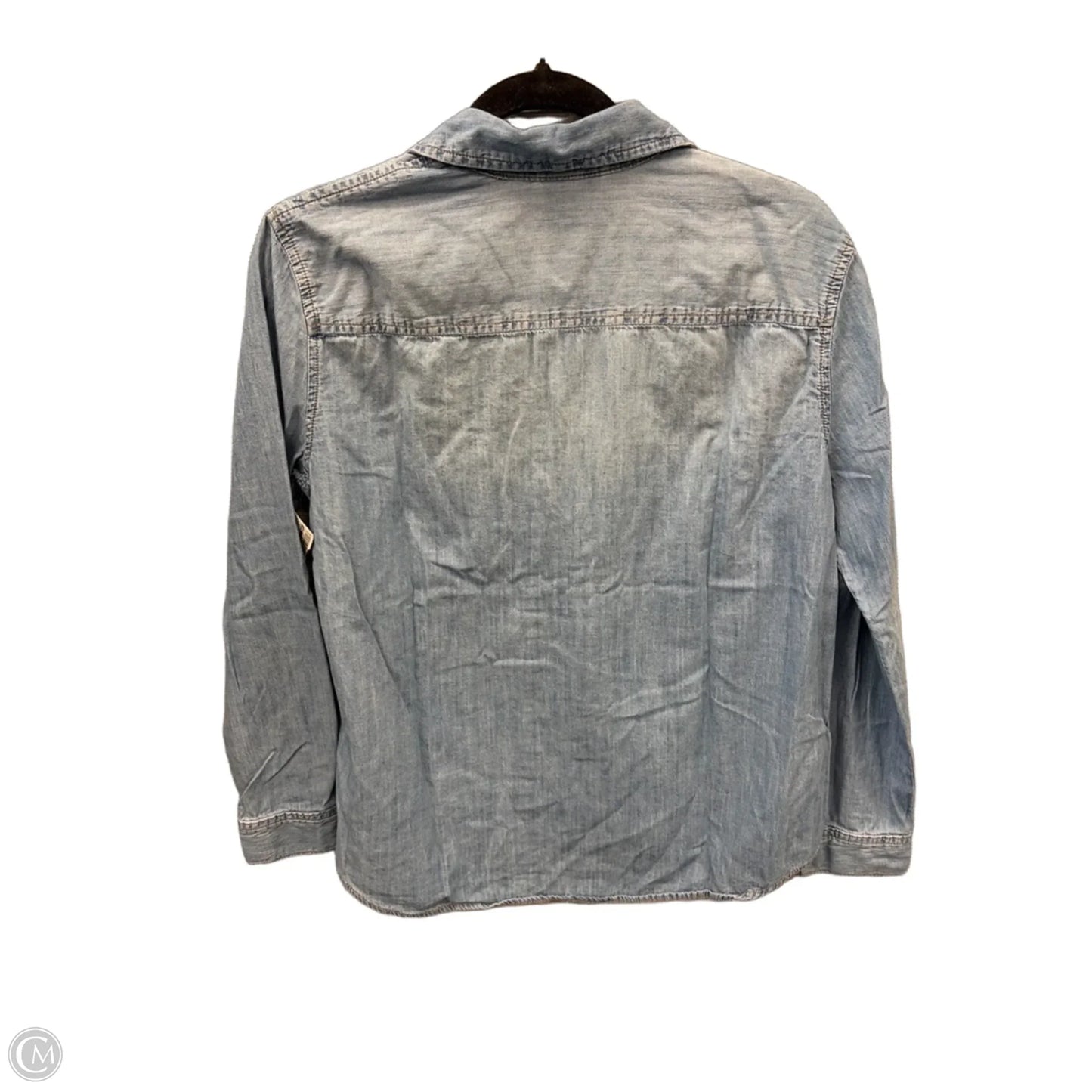 Top Long Sleeve By Ana In Blue, Size: S
