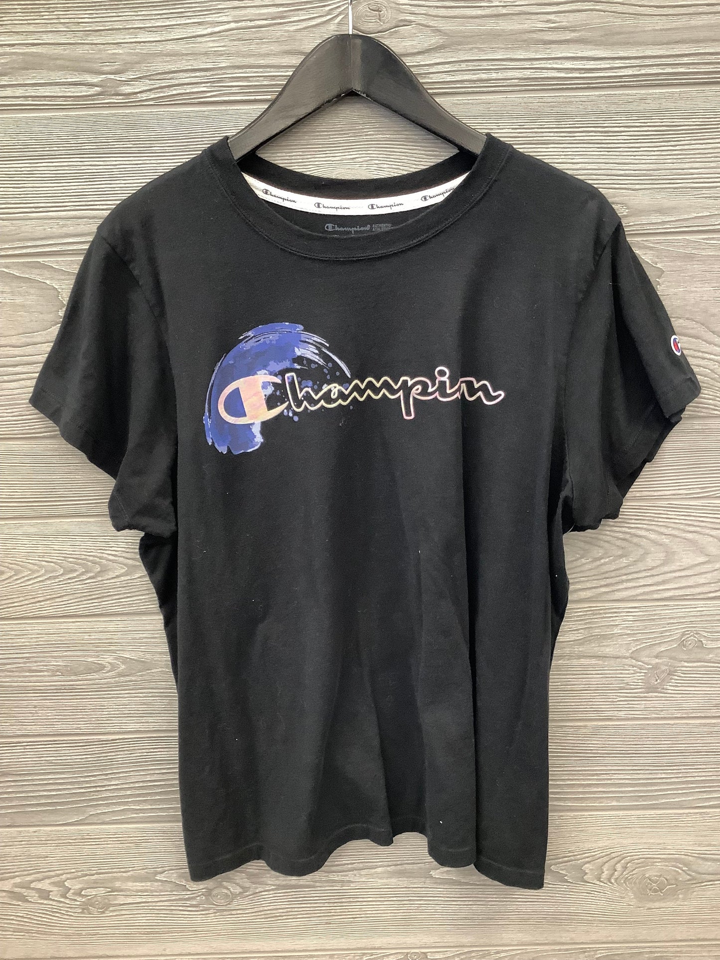 Athletic Top Short Sleeve By Champion Size: 2x