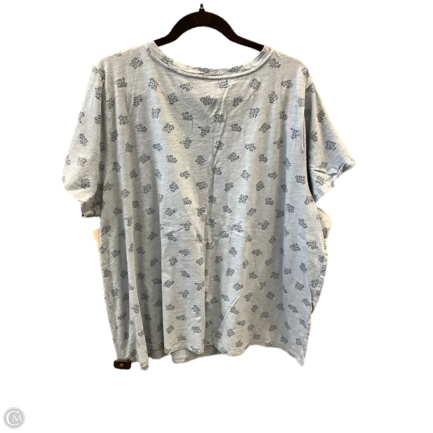 Top Short Sleeve By Sonoma In Blue, Size: 2x