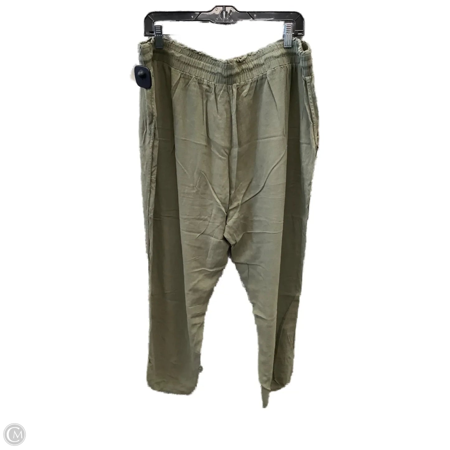 Pants Linen By Falls Creek In Green, Size: 20