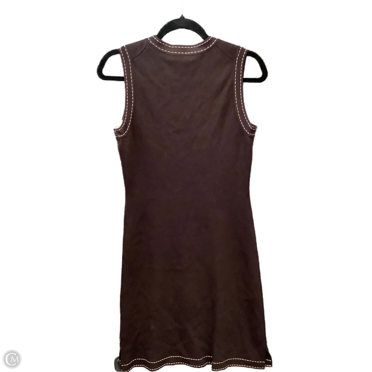 Dress Casual Midi By Bcbg In Brown, Size: L