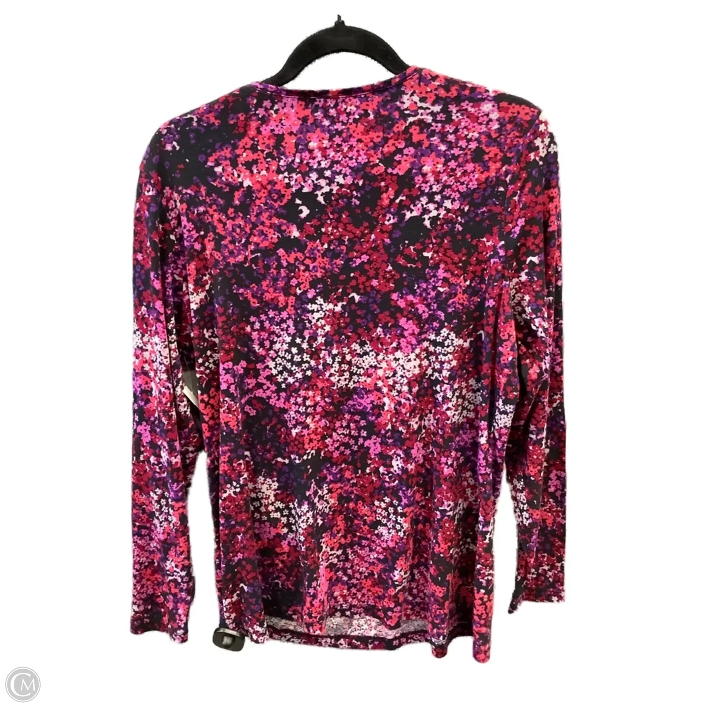 Top Long Sleeve By Relativity In Floral Print, Size: 2x