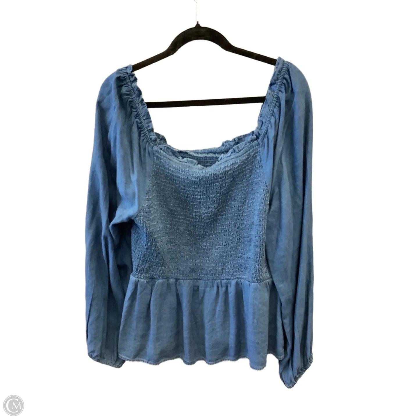 Top Long Sleeve By Old Navy In Blue, Size: Xl