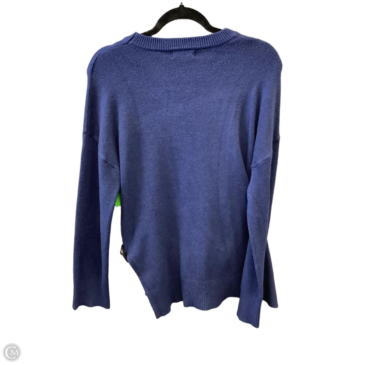 Top Long Sleeve By Tahari By Arthur Levine In Blue, Size: L