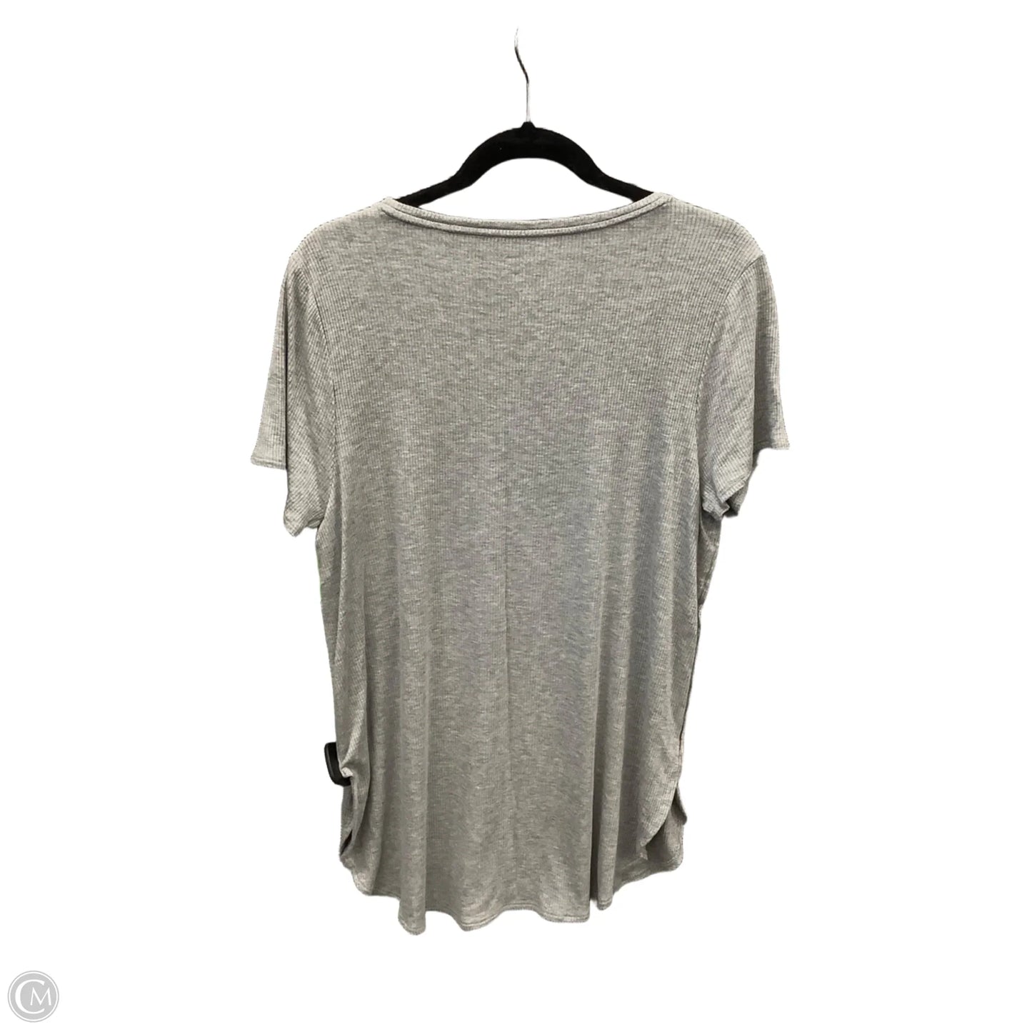 Top Short Sleeve By Nine West In Grey, Size: L