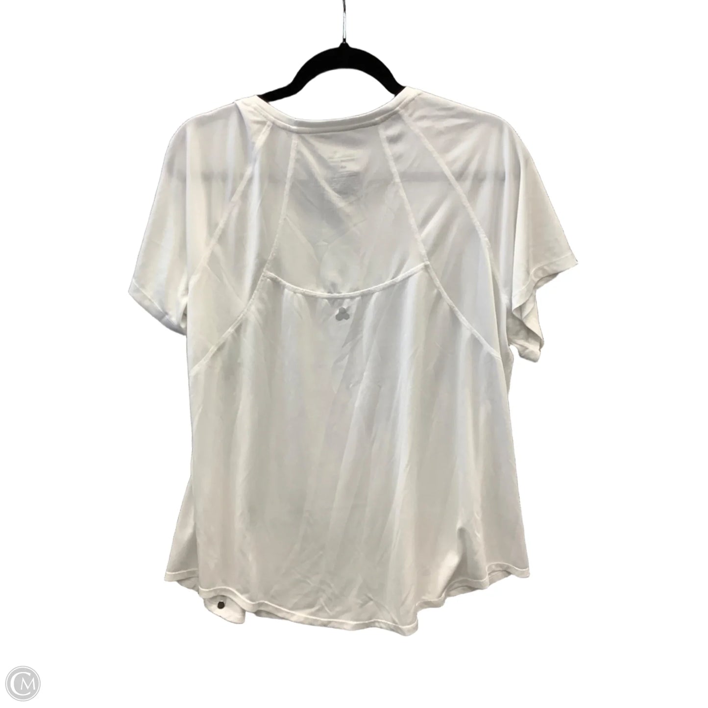 Athletic Top Short Sleeve By Tek Gear In White, Size: 2x