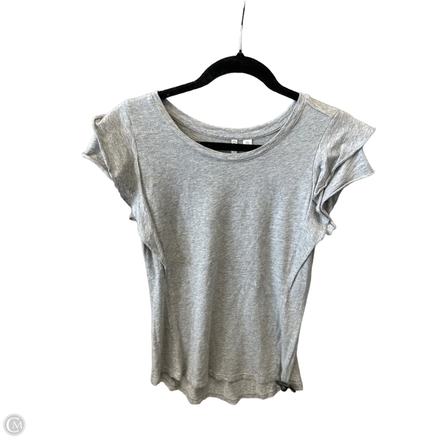Top Short Sleeve By Cato In Grey, Size: Xs