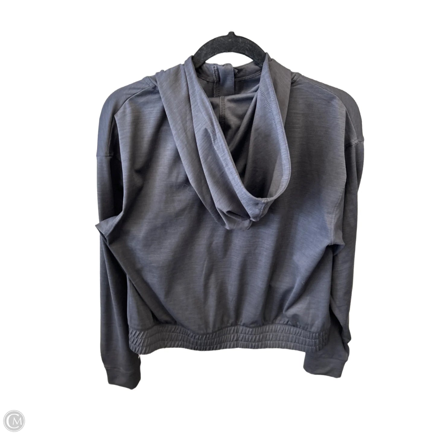 Athletic Jacket By Reebok In Grey, Size: S