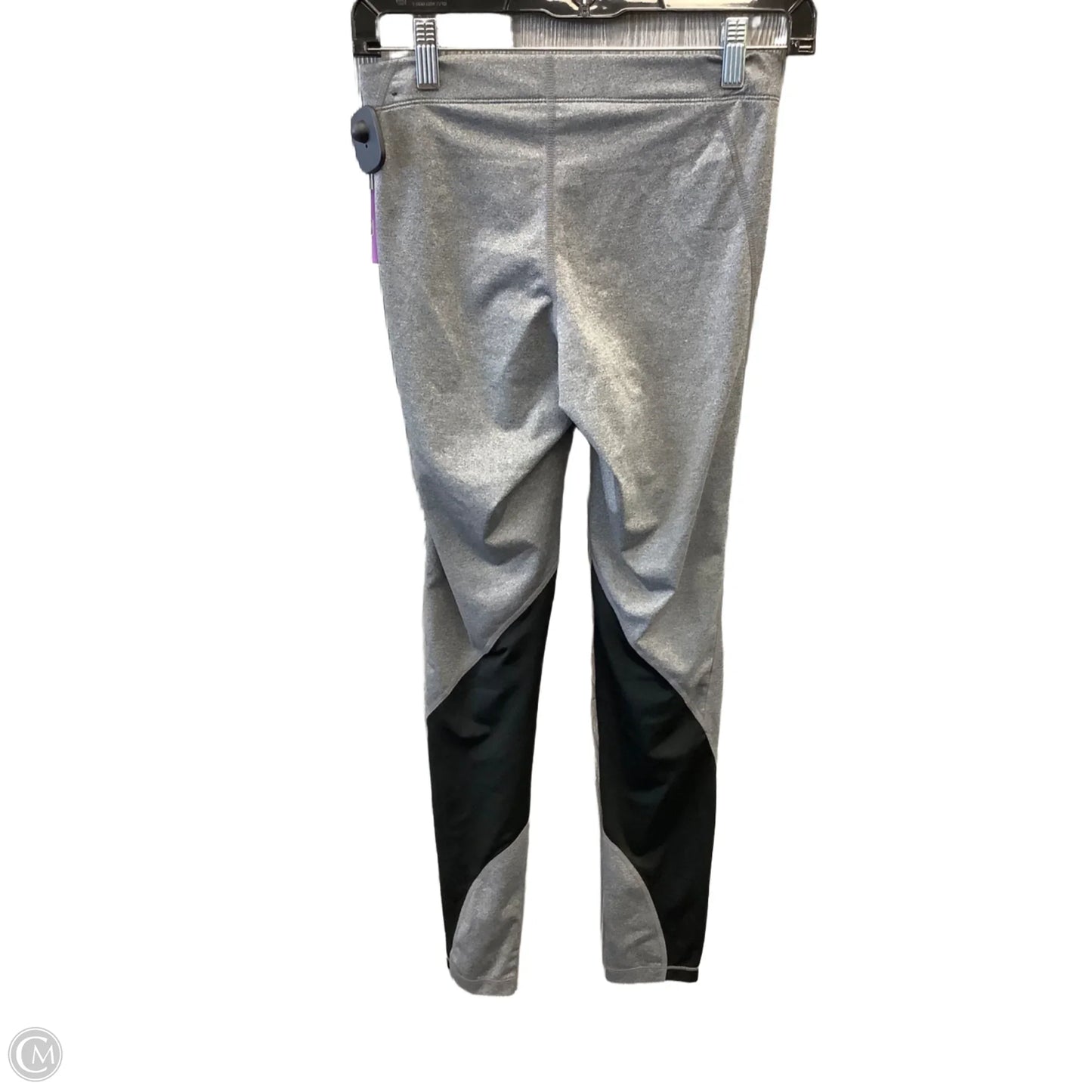 Athletic Leggings By Nike Apparel In Grey, Size: M