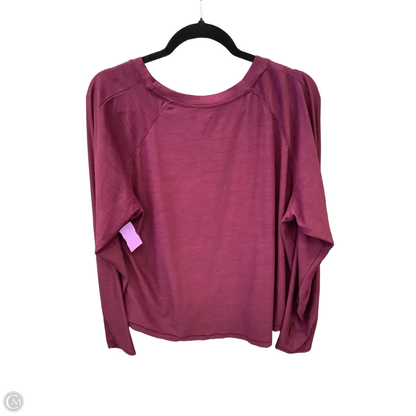Athletic Top Long Sleeve Crewneck By Old Navy In Mauve, Size: 2x