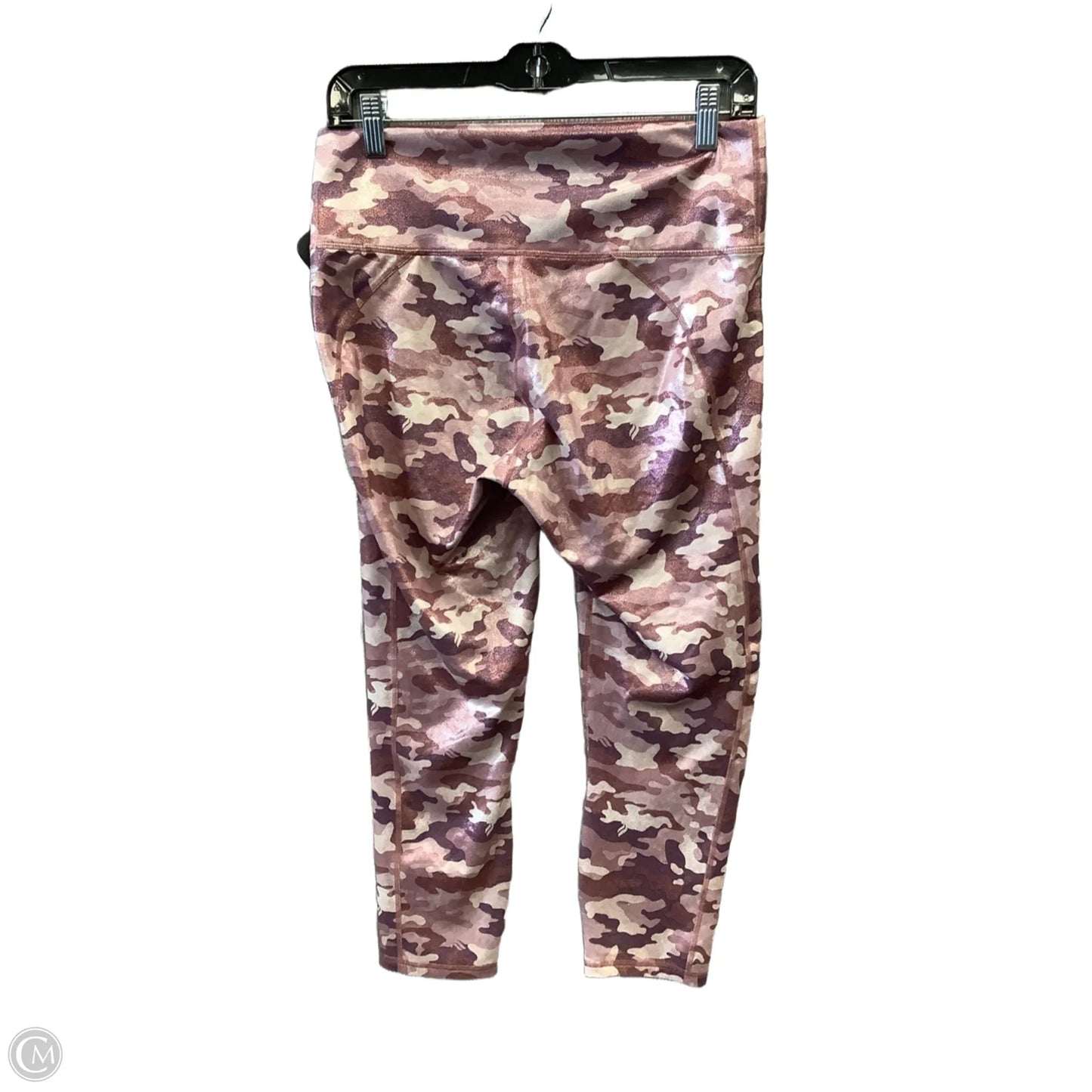 Athletic Leggings By Fabletics In Camouflage Print, Size: L