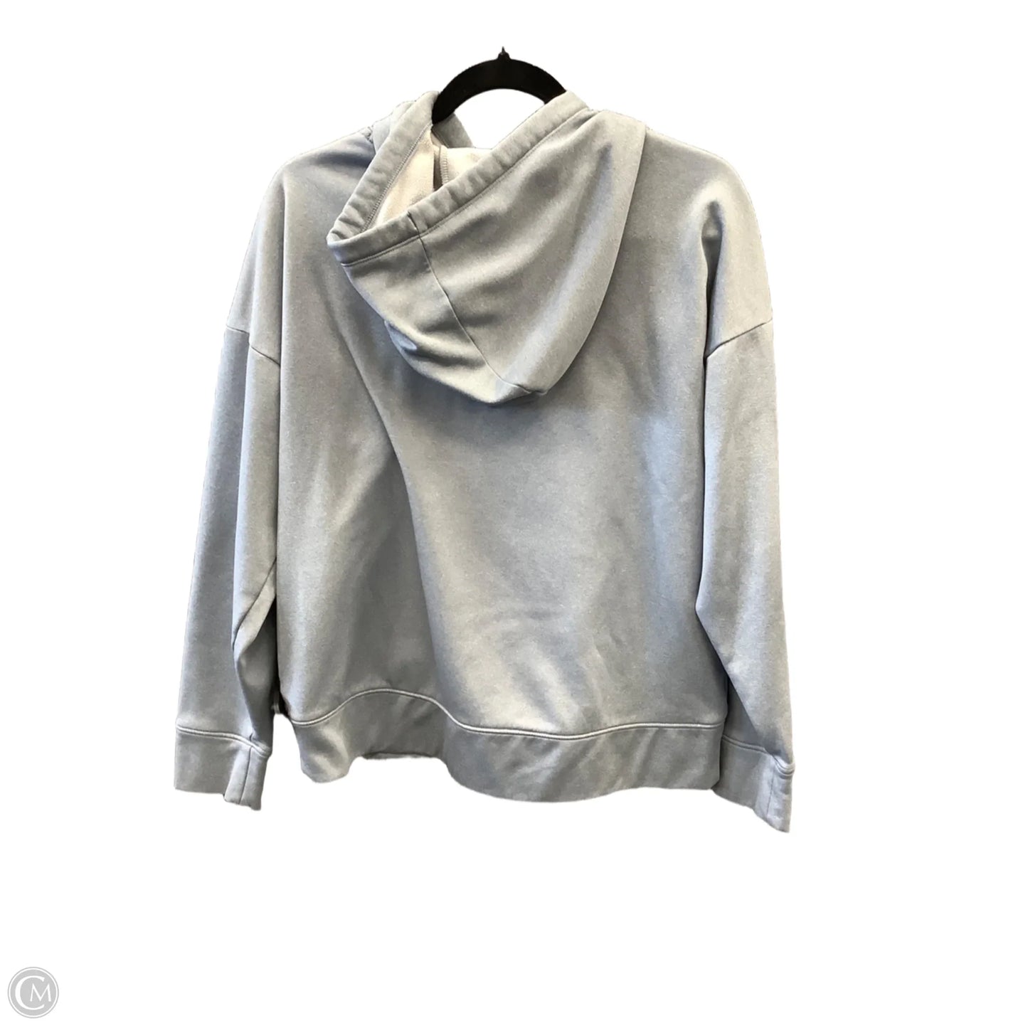 Athletic Top Long Sleeve Hoodie By Under Armour In Blue, Size: M