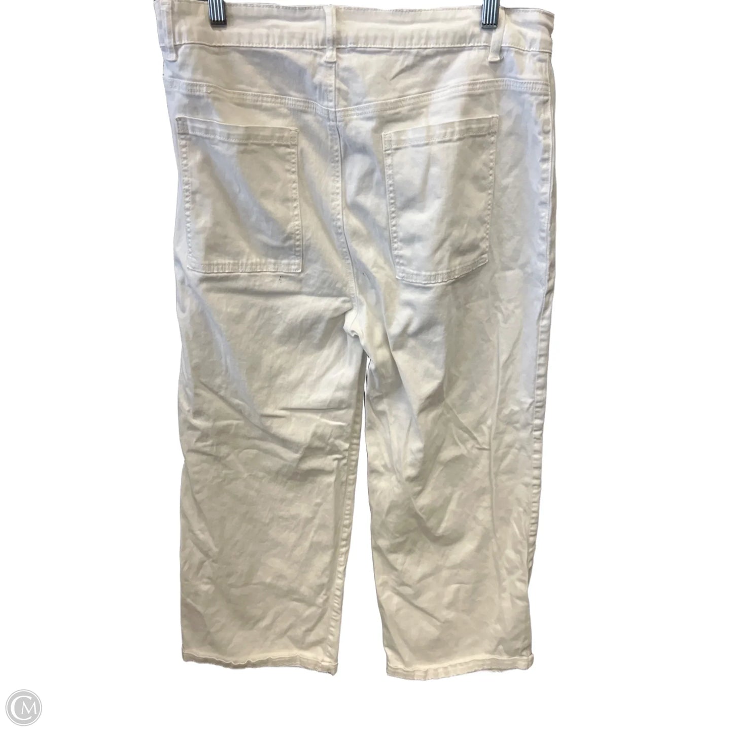 Jeans Straight By Clothes Mentor In White, Size: 16