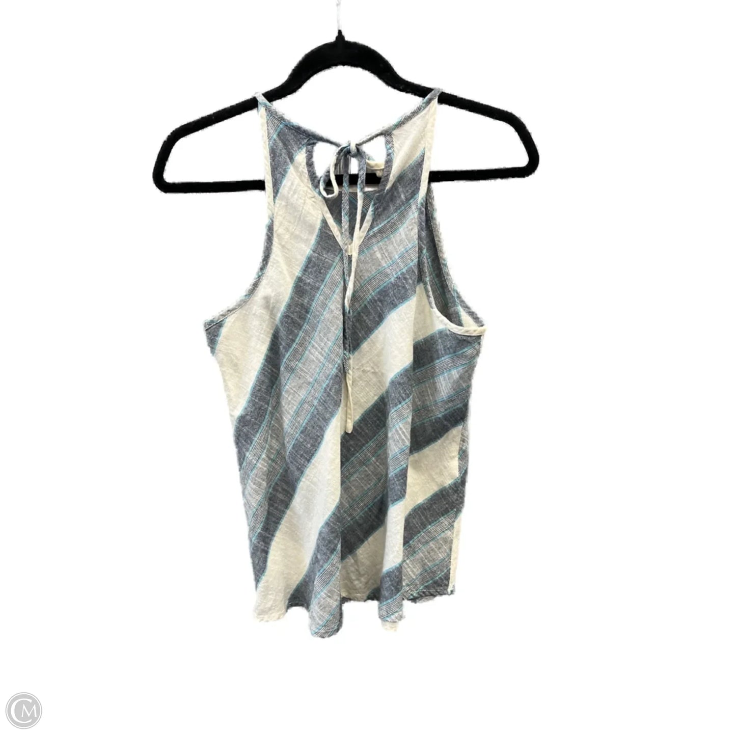 Top Sleeveless By Maurices In Blue & Cream, Size: S