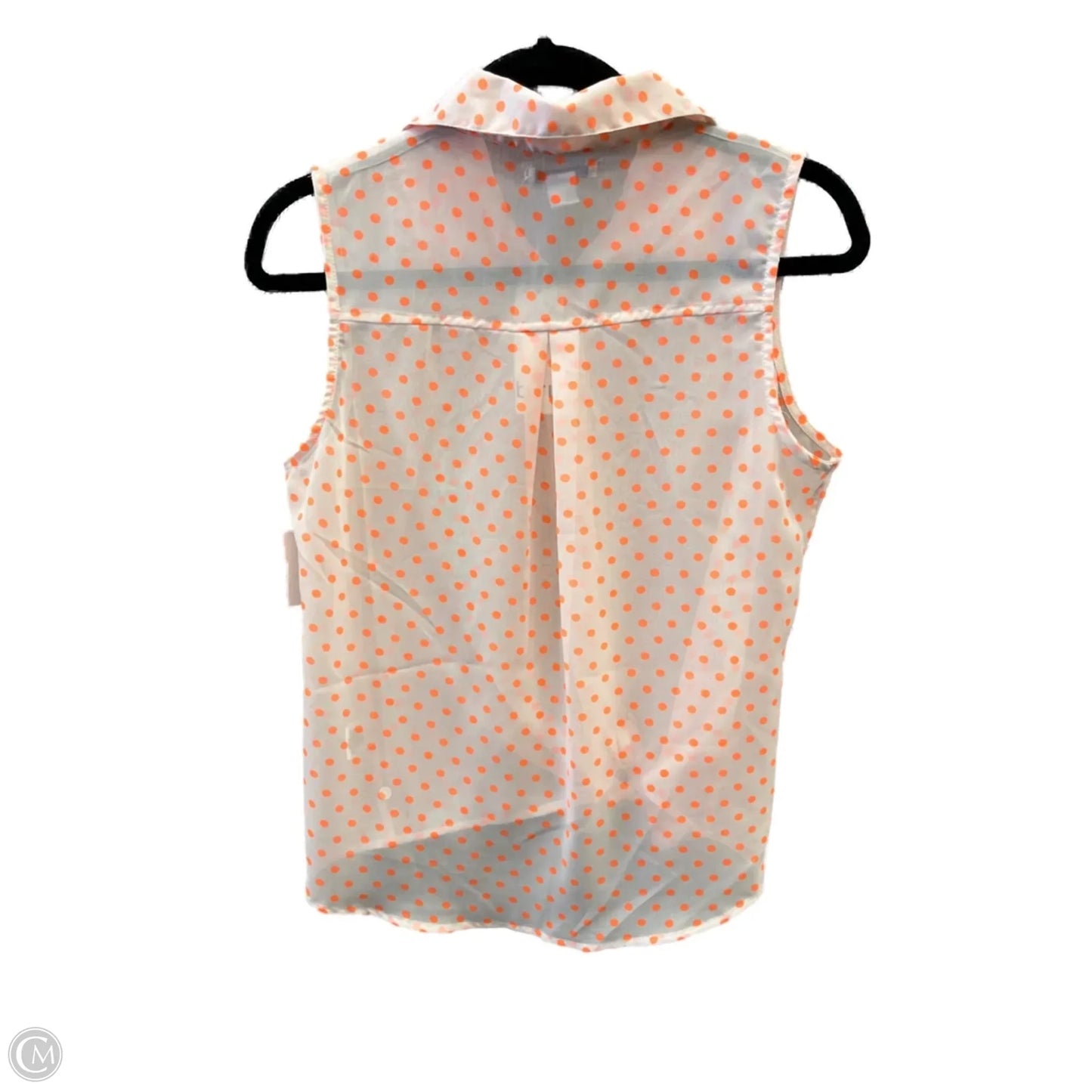 Top Sleeveless By Bar Iii In Polkadot Pattern, Size: M