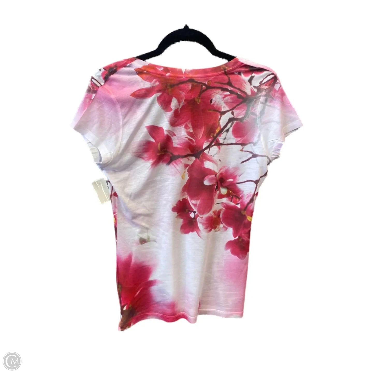 Top Short Sleeve By Express In Pink, Size: M