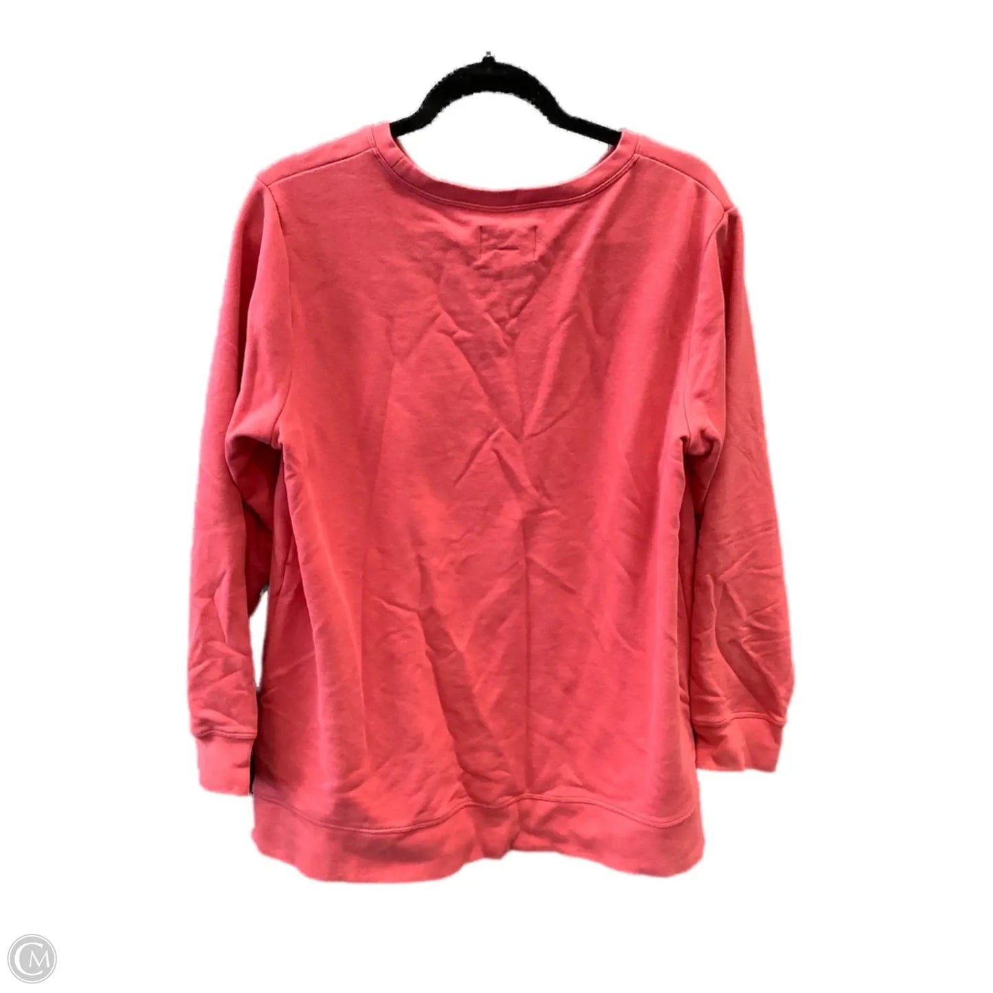 Sweatshirt Crewneck By Lands End In Red, Size: L