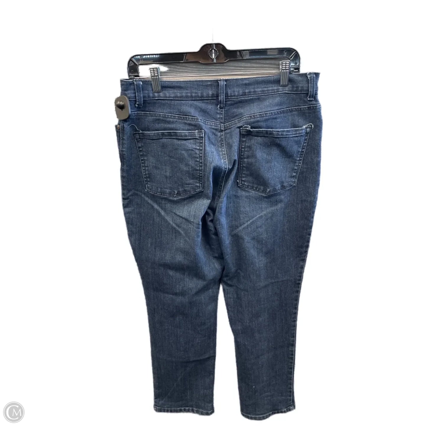 Jeans Straight By Gloria Vanderbilt In Blue Denim, Size: 14