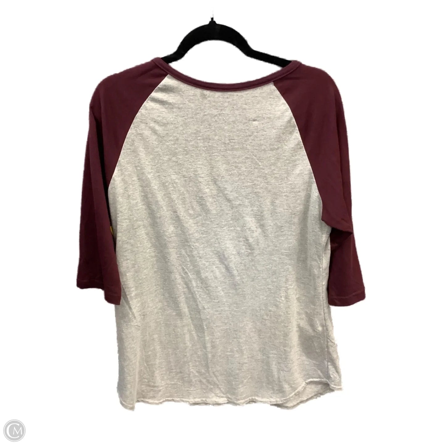 Top 3/4 Sleeve By Clothes Mentor In Grey, Size: L