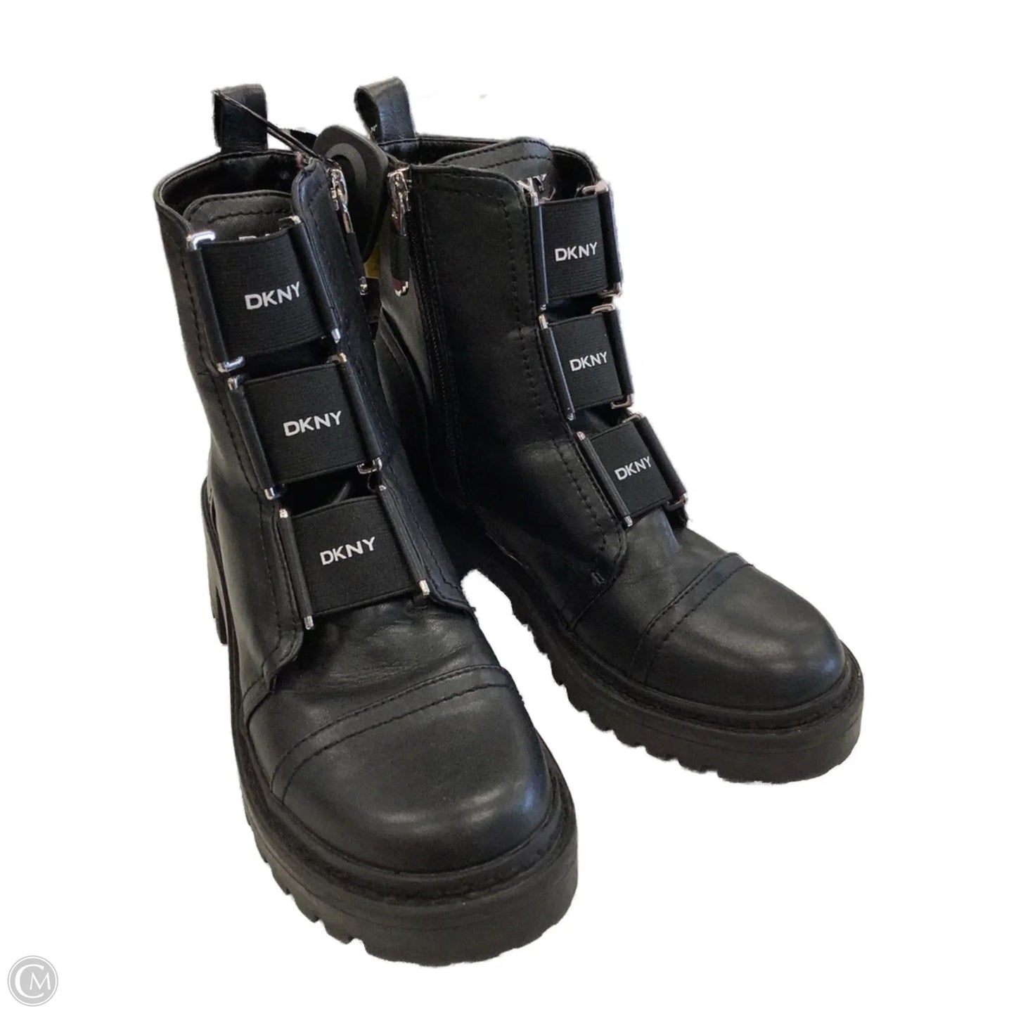 Boots Ankle Flats By Dkny In Black, Size: 6