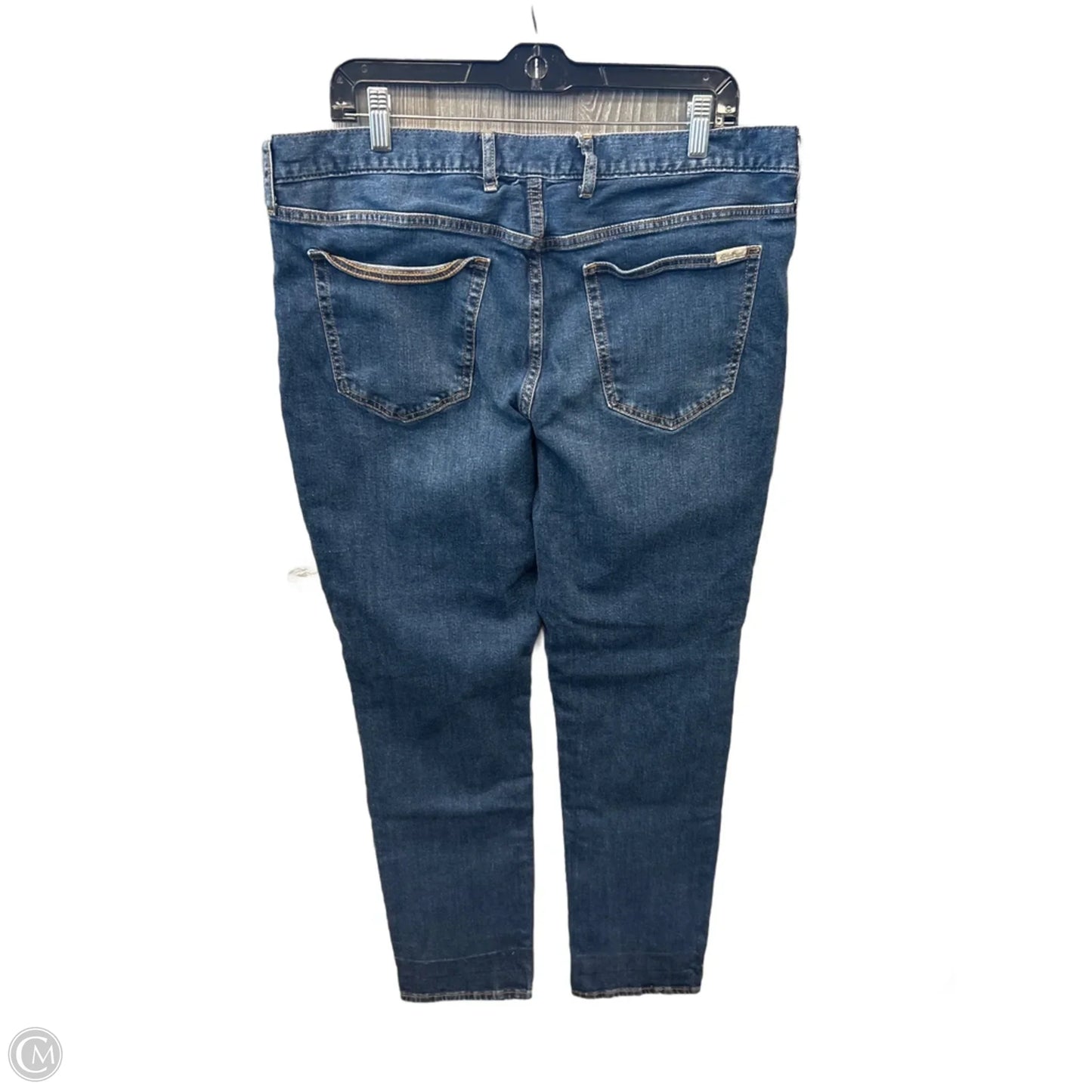 Jeans Straight By Eddie Bauer In Blue Denim, Size: 14