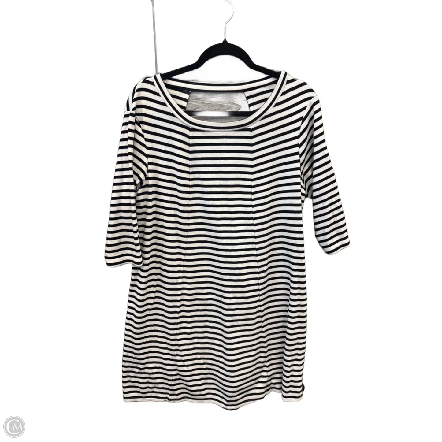 Dress Casual Short By Emma And Michele In Black & White, Size: 2x