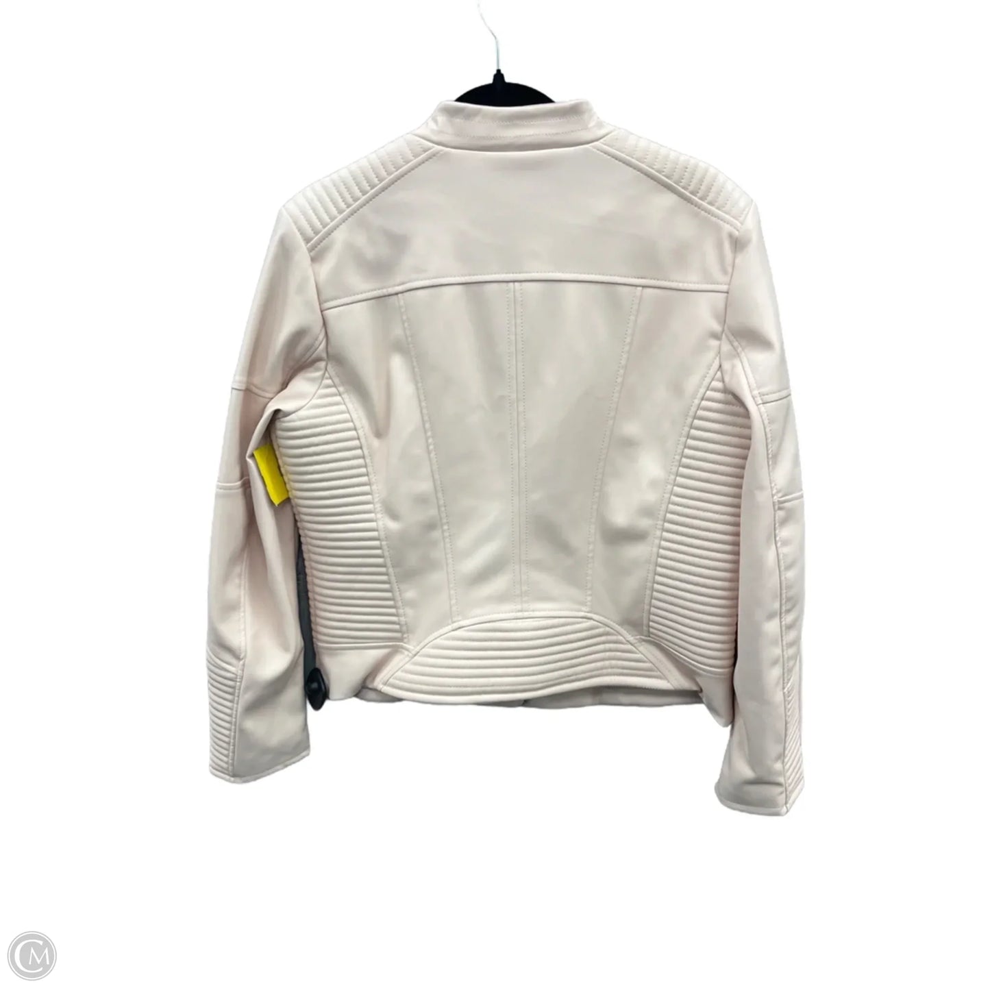 Jacket Moto Leather By Calvin Klein In Pink, Size: L