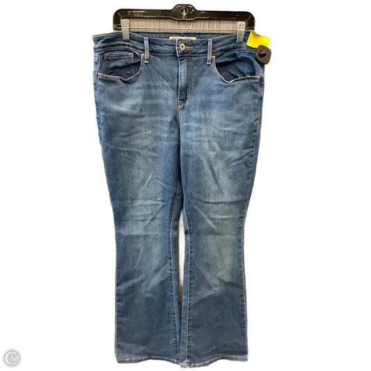 Jeans Boot Cut By Levis Signature In Blue Denim, Size: 12