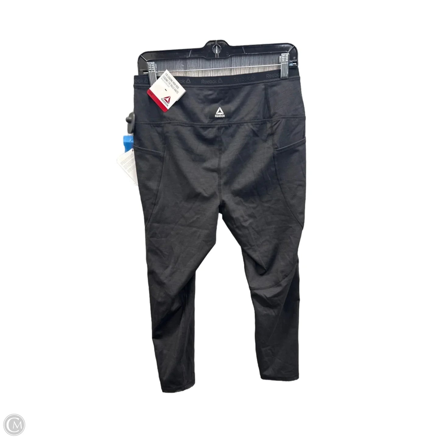 Athletic Leggings By Reebok In Black, Size: L