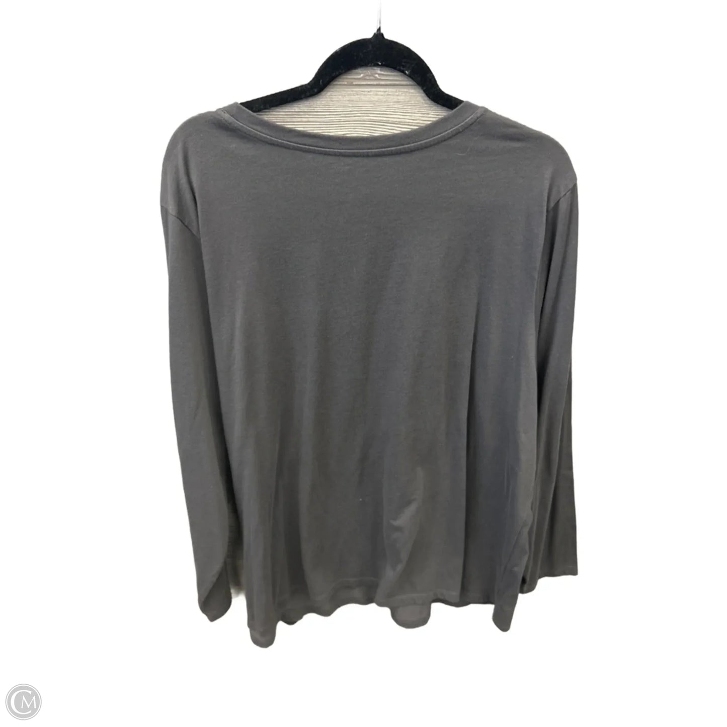 Top Long Sleeve By Sonoma In Grey, Size: 3x