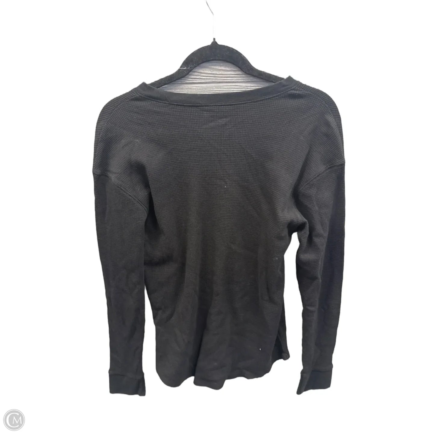 Top Long Sleeve Basic By Time And Tru In Black, Size: L